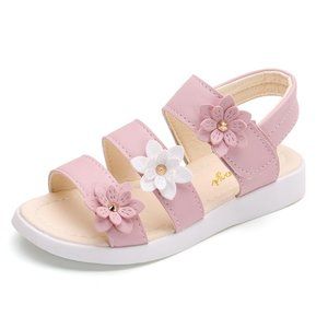 Girls Sandals Gladiator Flowers Sweet Soft Childre